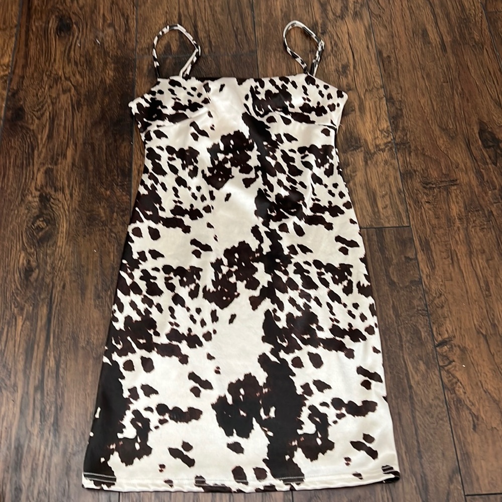 Urban outfitters cow print mini dress